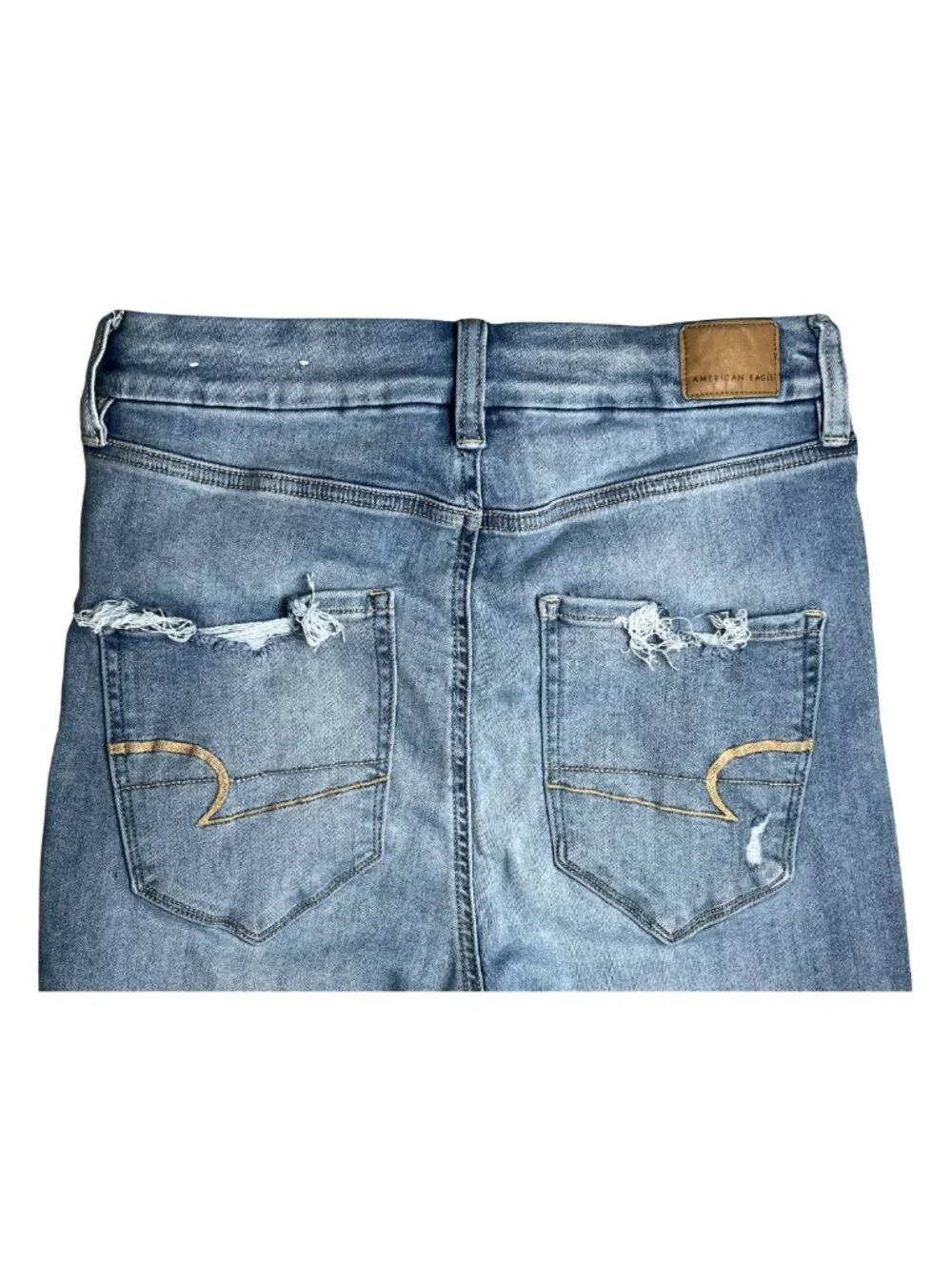 American Eagle Next Level Stretch High Rise Distressed Jegging Jeans Size 10